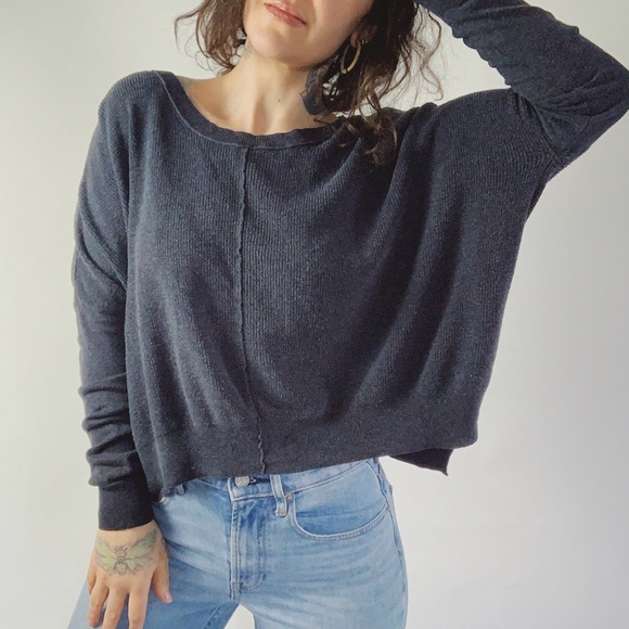 Aritzia Sweaters - WILFRED Silk & Cashmere Boxy Lightweight Sweater